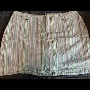 C.J. Banks stripe skort size 24W